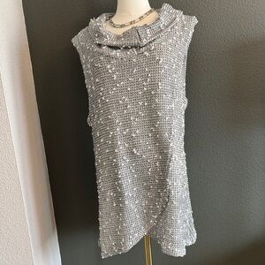 Evolution and Creation Gray Sleeveless Tunic